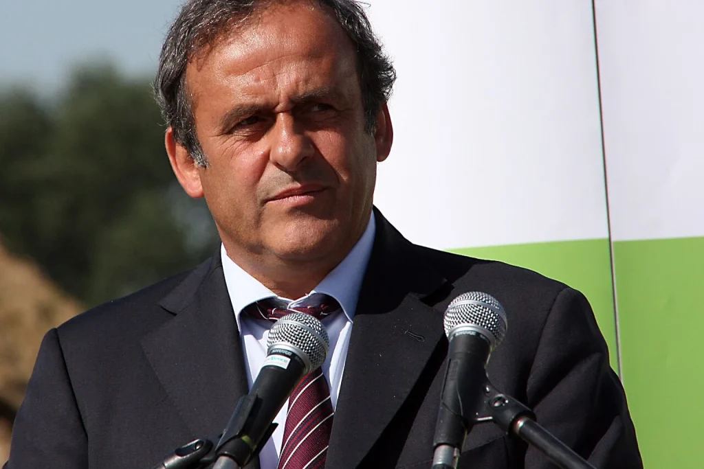 Michel Platini en visite à Wrocław en 2009