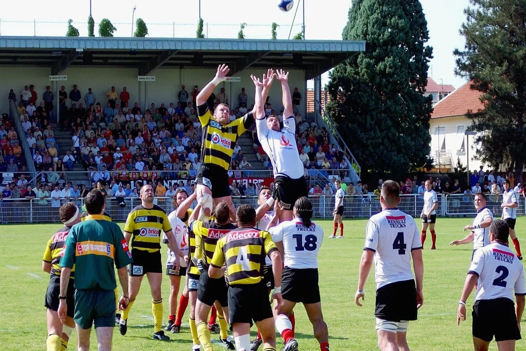 Match de rugby entre le LOU et le Stade Montois en 2005